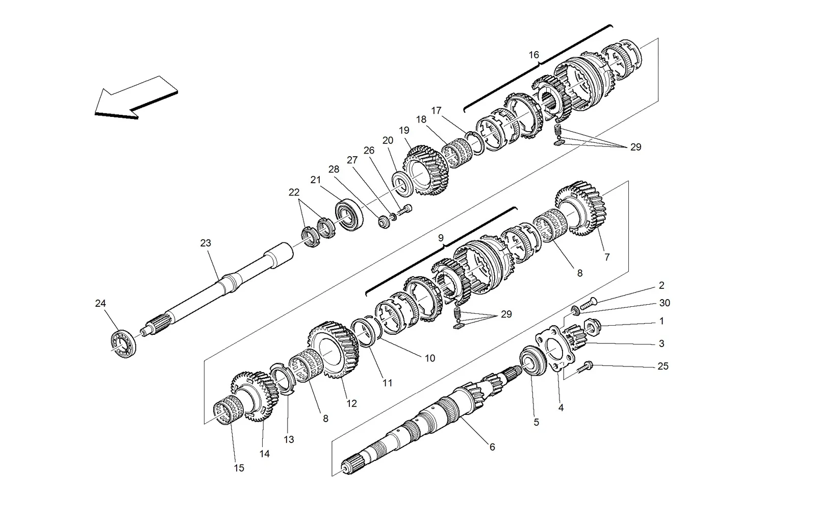 Main Shaft Gears