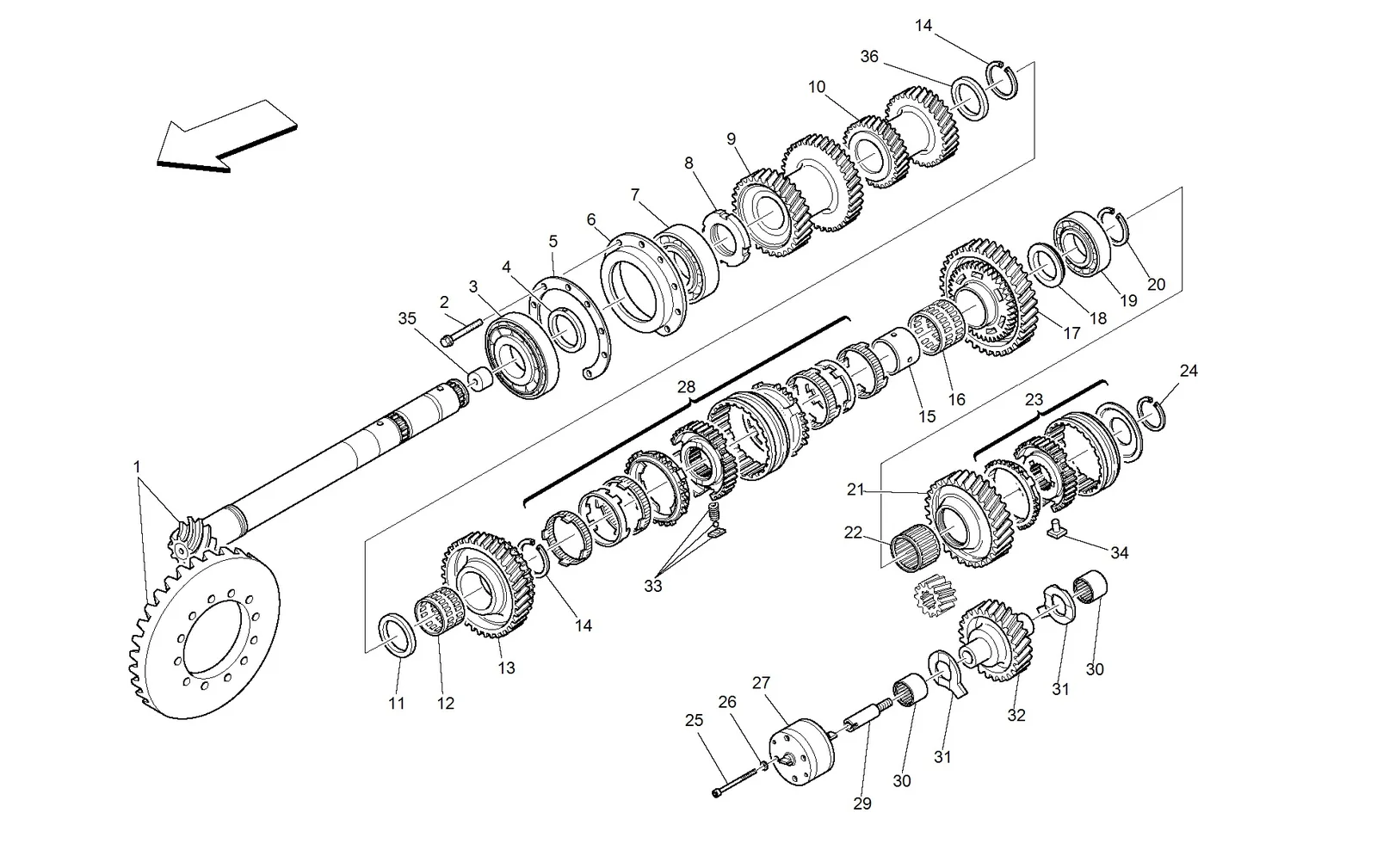 Lay Shaft Gears