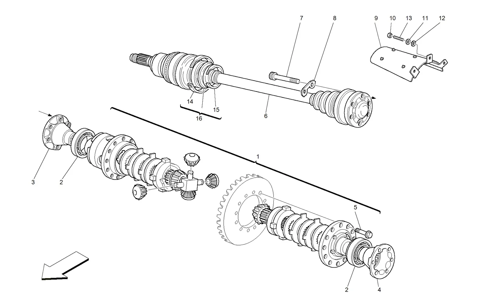 Differential And Axle Shaft
