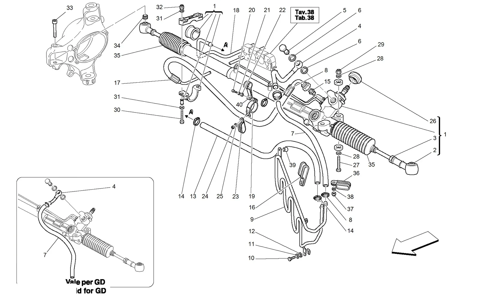 Hydraulic Steering Box And Serpentine