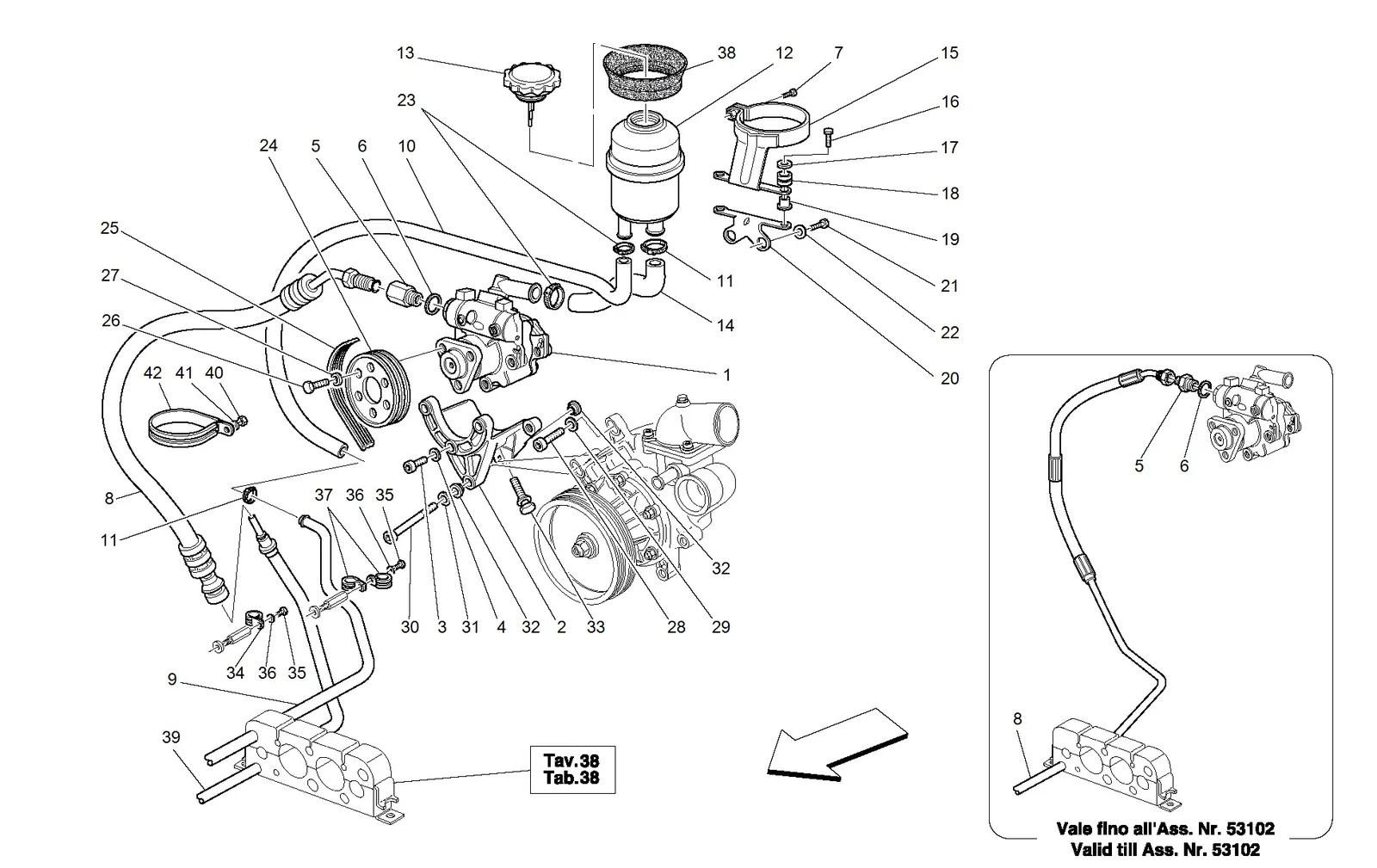 Hydraulic Steering Pump And Tank