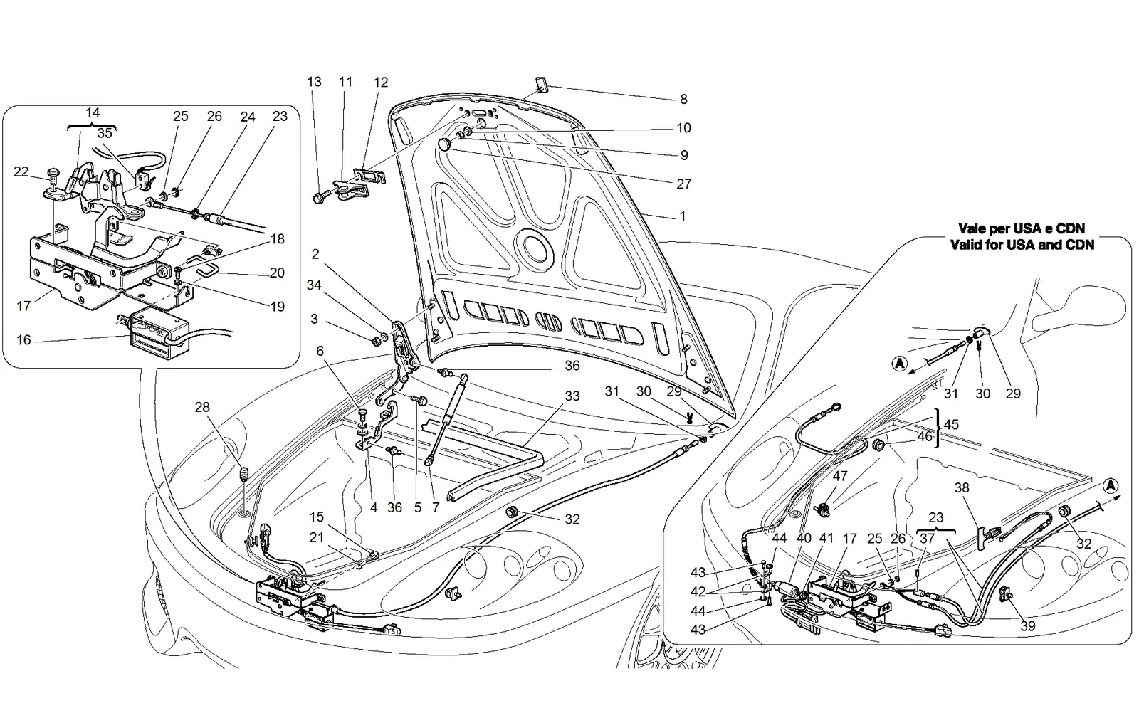 Front Hood And Opening Device