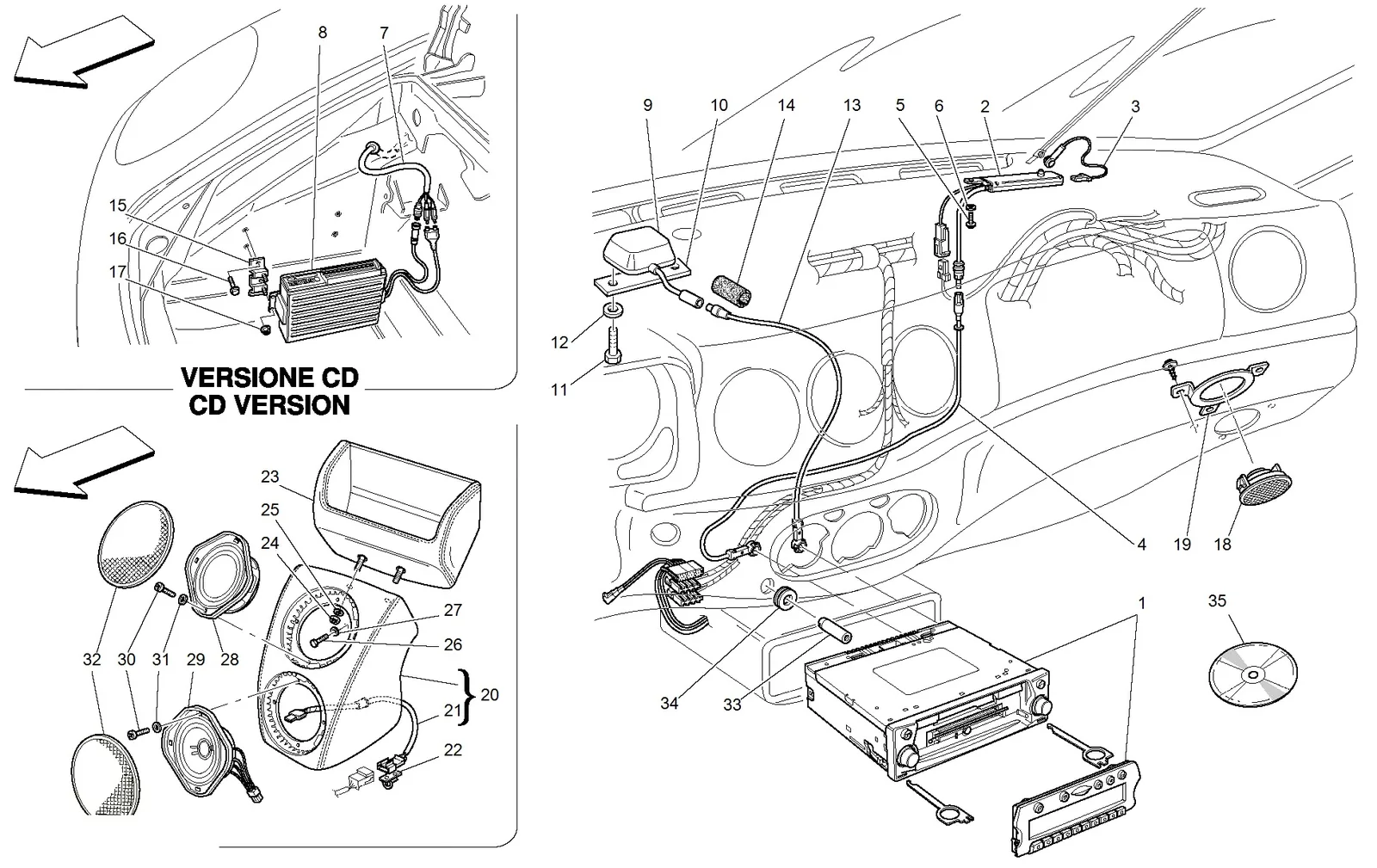 Stereo Equipment -Optional-