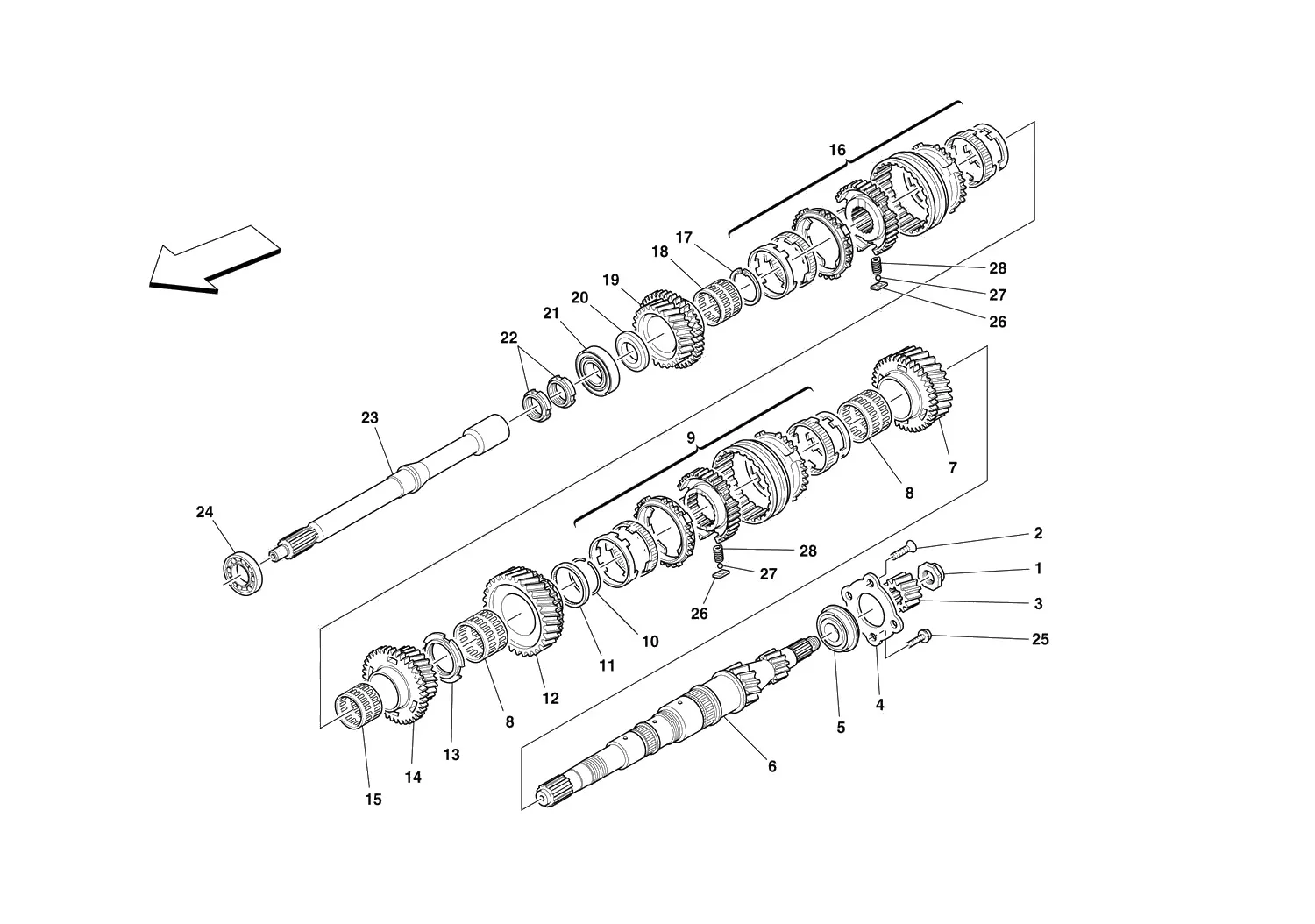 Main Shaft Gears