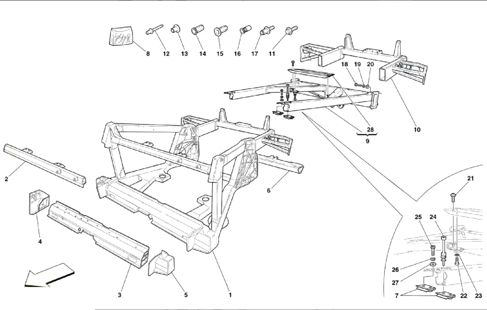 Frame - Rear Elements Structures And Plates