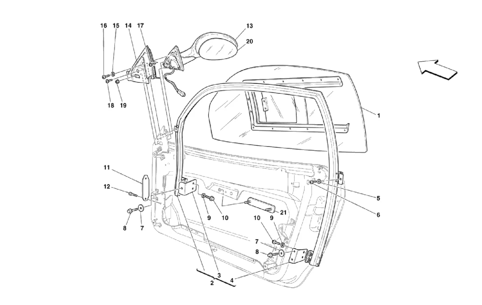 Doors - Window And Rearview Mirror