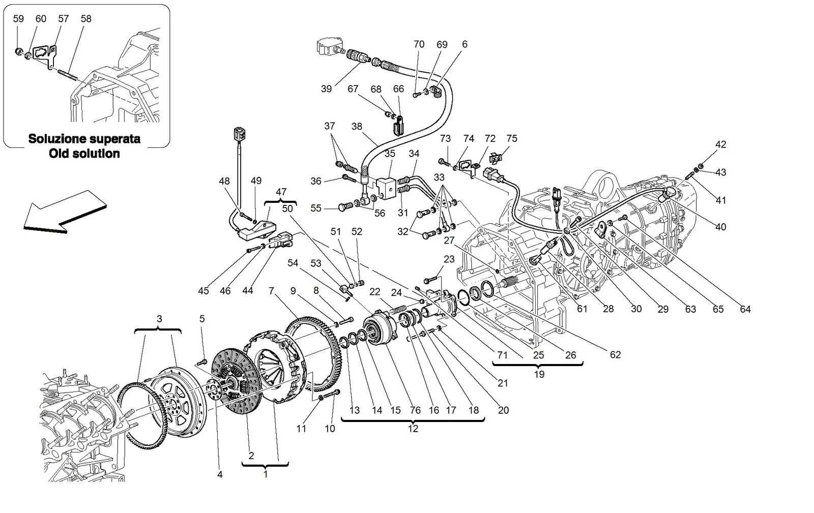 Clutch And Controls -Valid For F1-