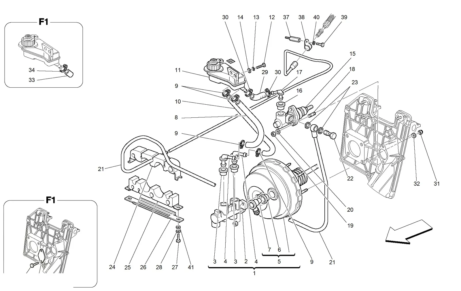 Brakes And Clutch Hydraulic Controls -Not For Gd-