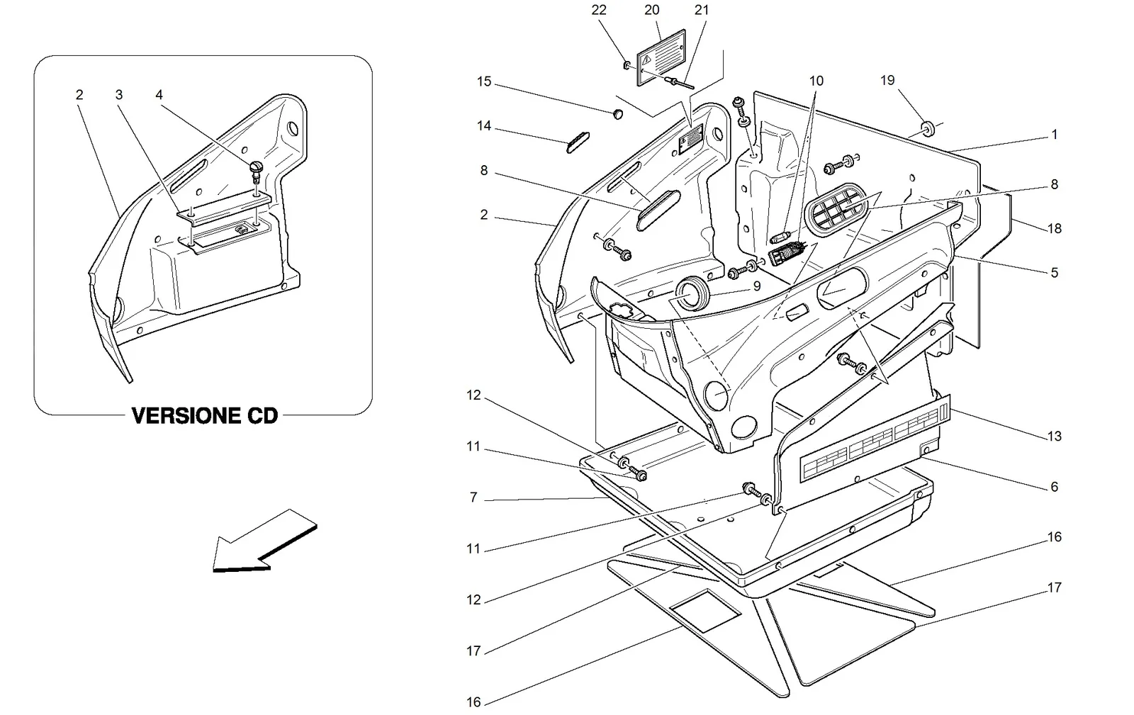 Front Compartment Trims
