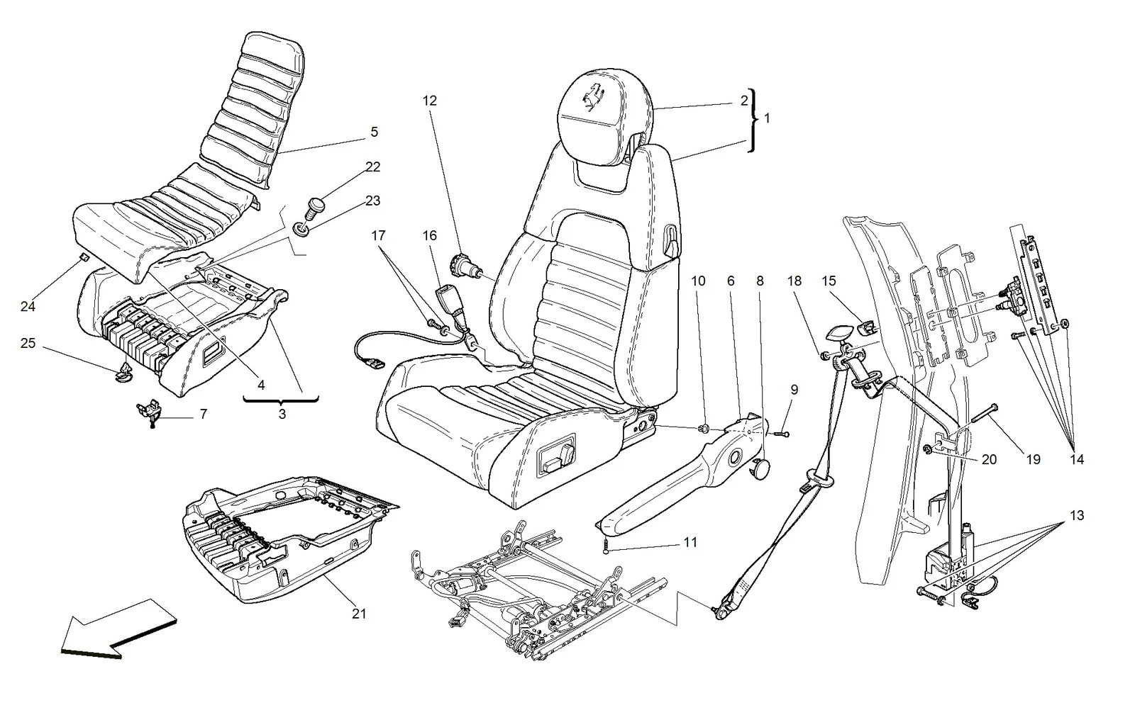 Electrical Seat - Safety Belts