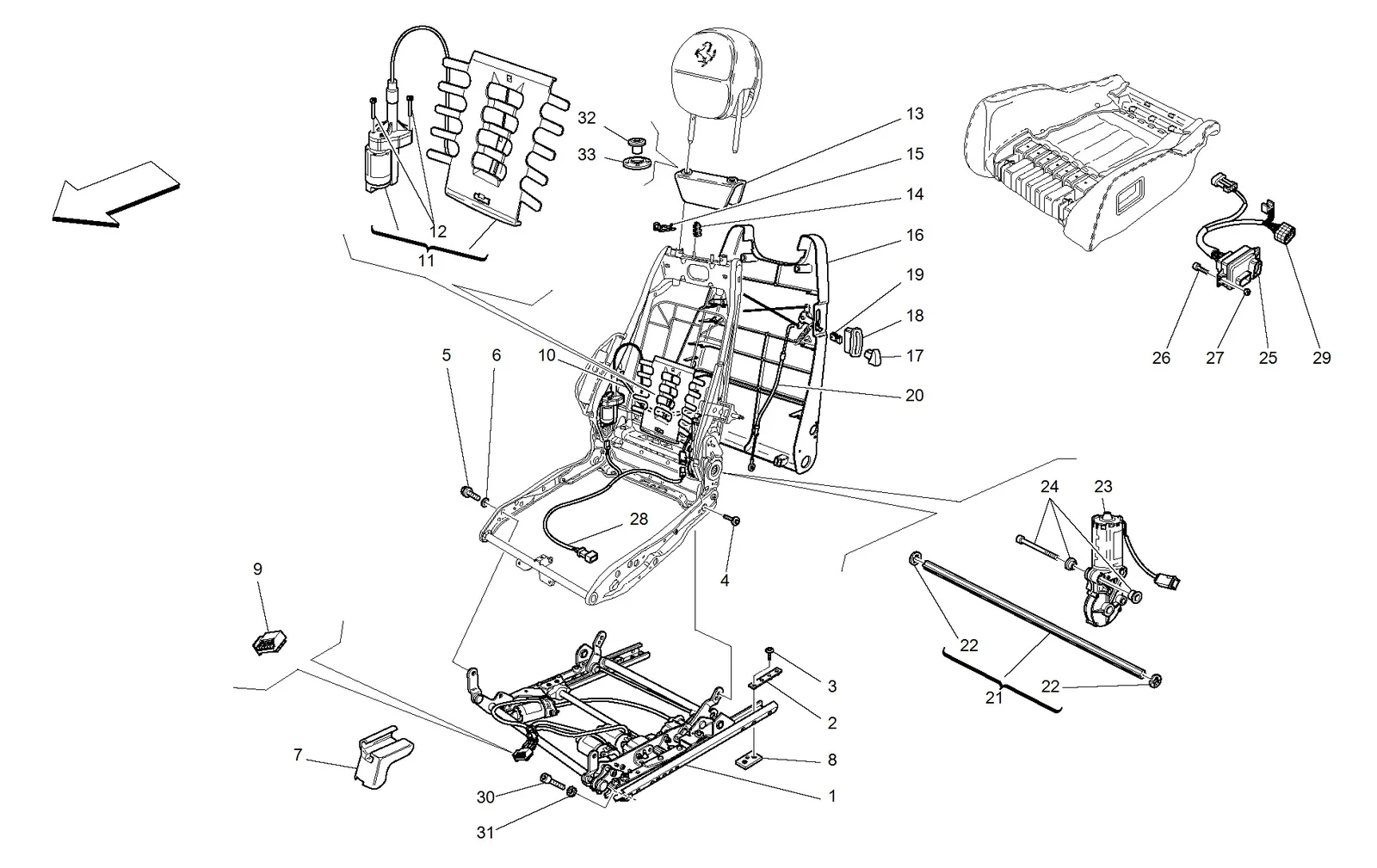 Electrical Seat - Guide And Movement