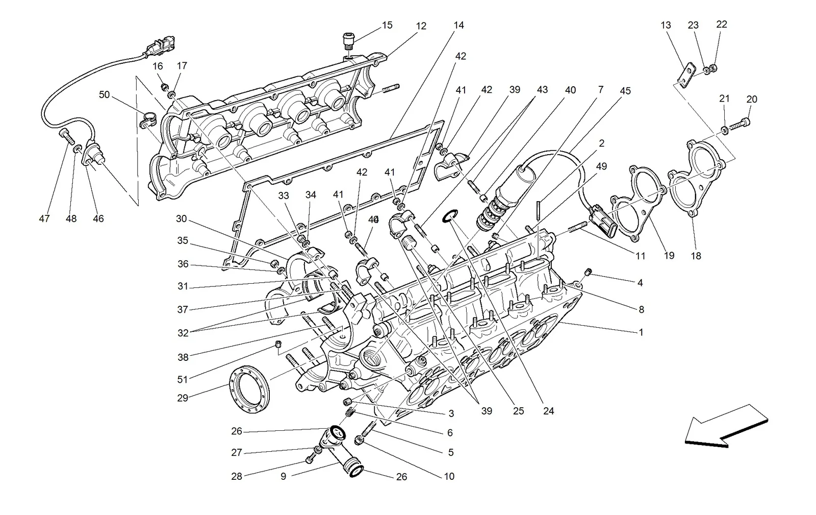 R.H. Cylinder Head