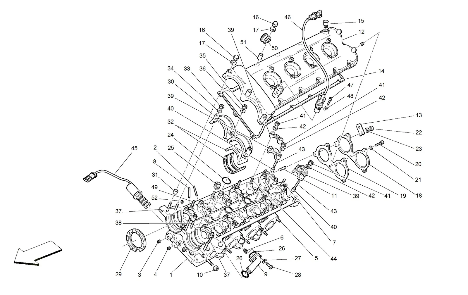 L.H. Cylinder Head