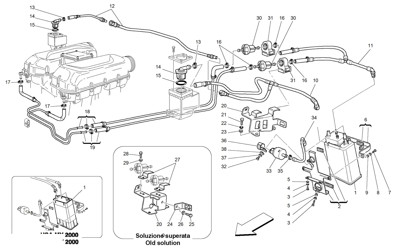 Antievaporation Device -Valid For Usa My 2000,2001, 2002,2003,2004
