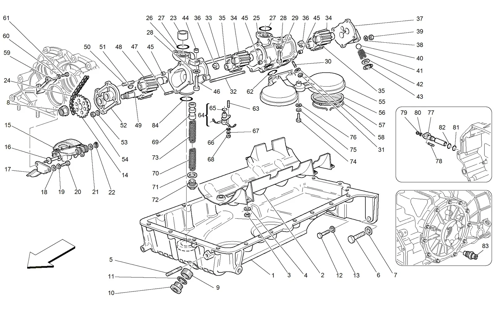 Pumps And Oil Sump