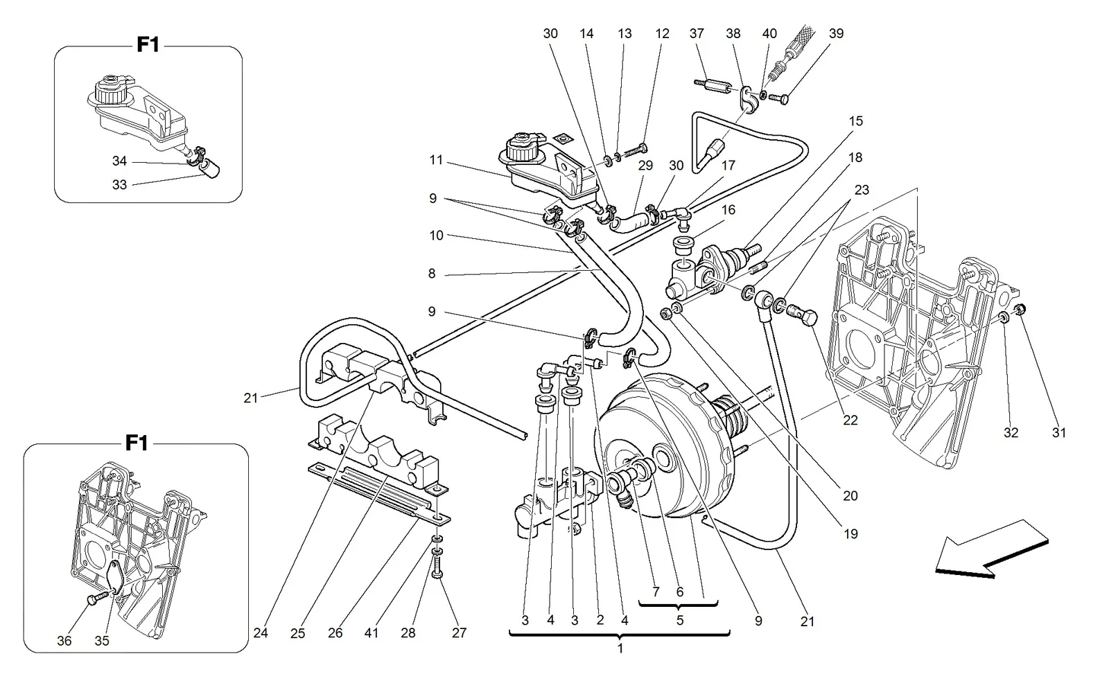 Brakes And Clutch Hydraulic Controls -Not For Gd-