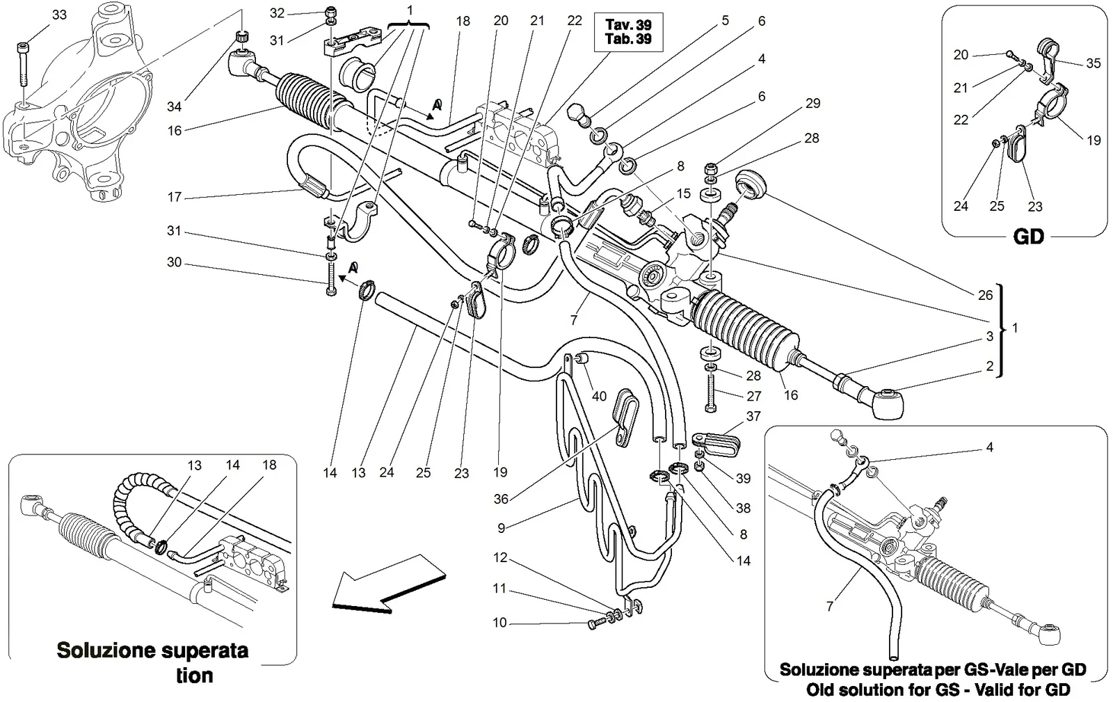 Hydraulic Steering Box And Serpentine