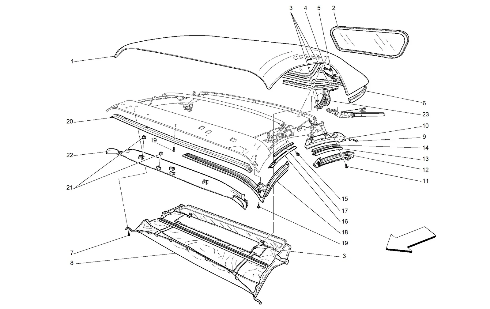 Chassis - Gaskets - Mouldings