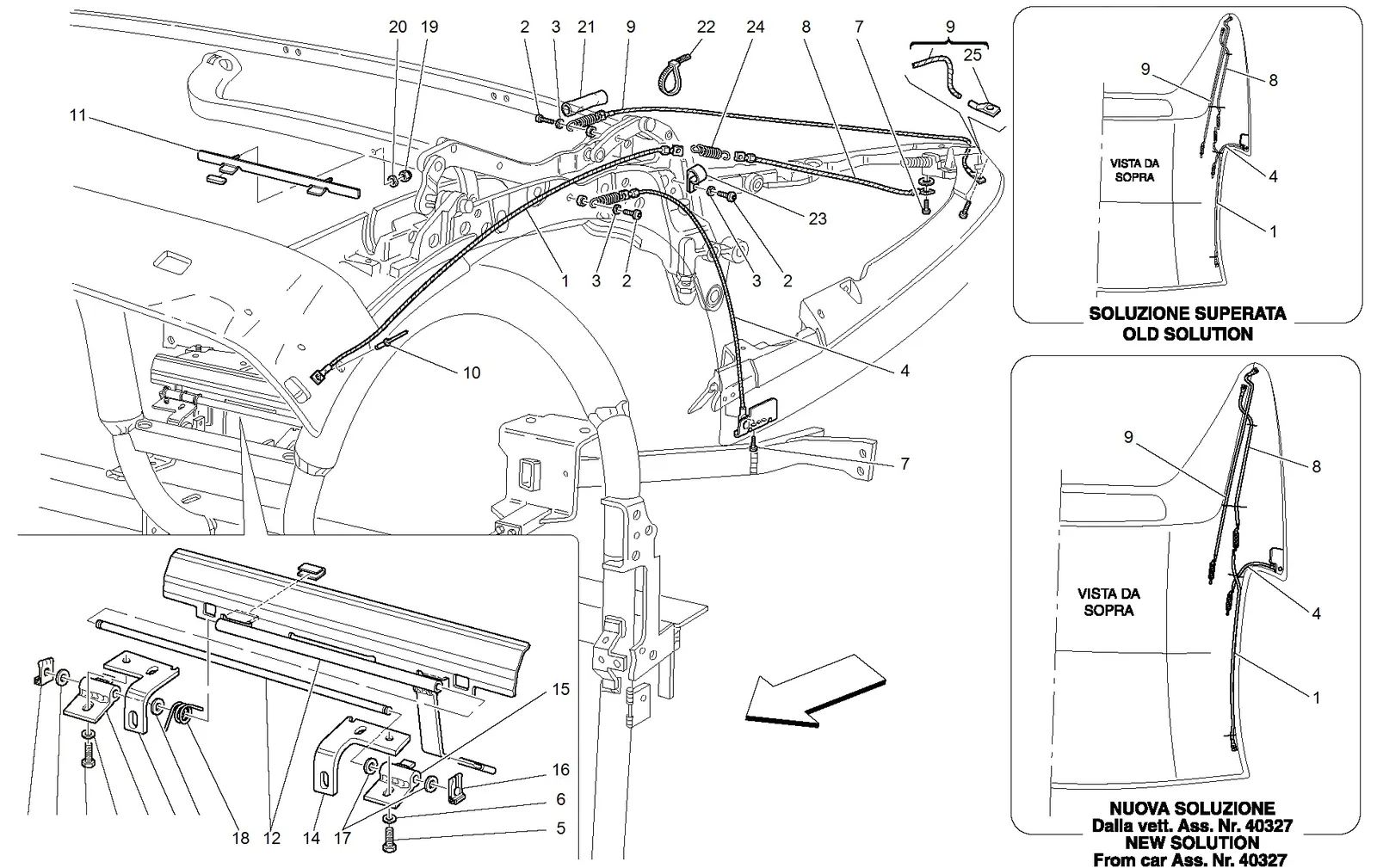 Capote Mechanism And Tie Rods