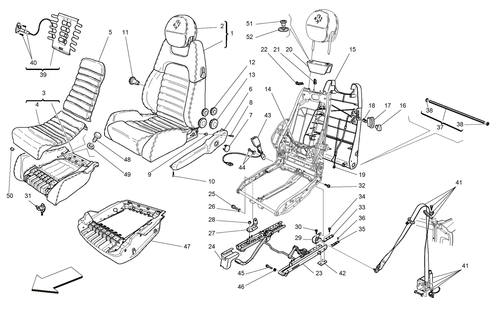 Manual Seat - Safety Belts