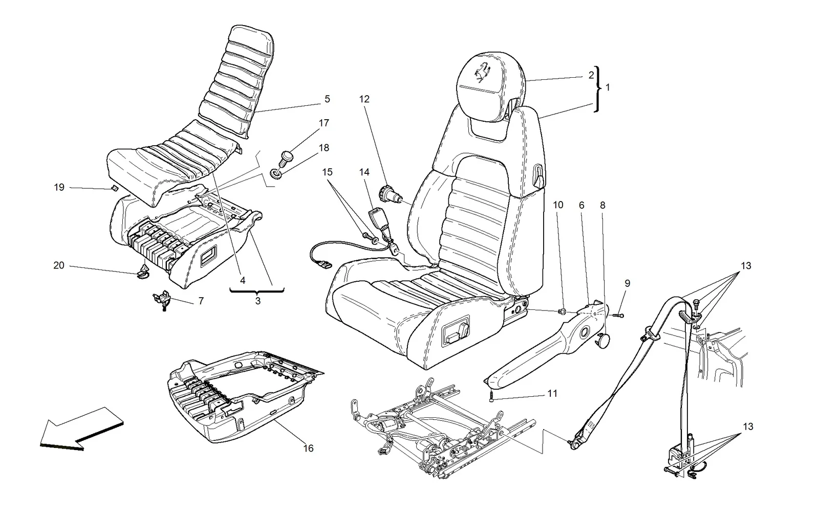 Electrical Seat - Safety Belts