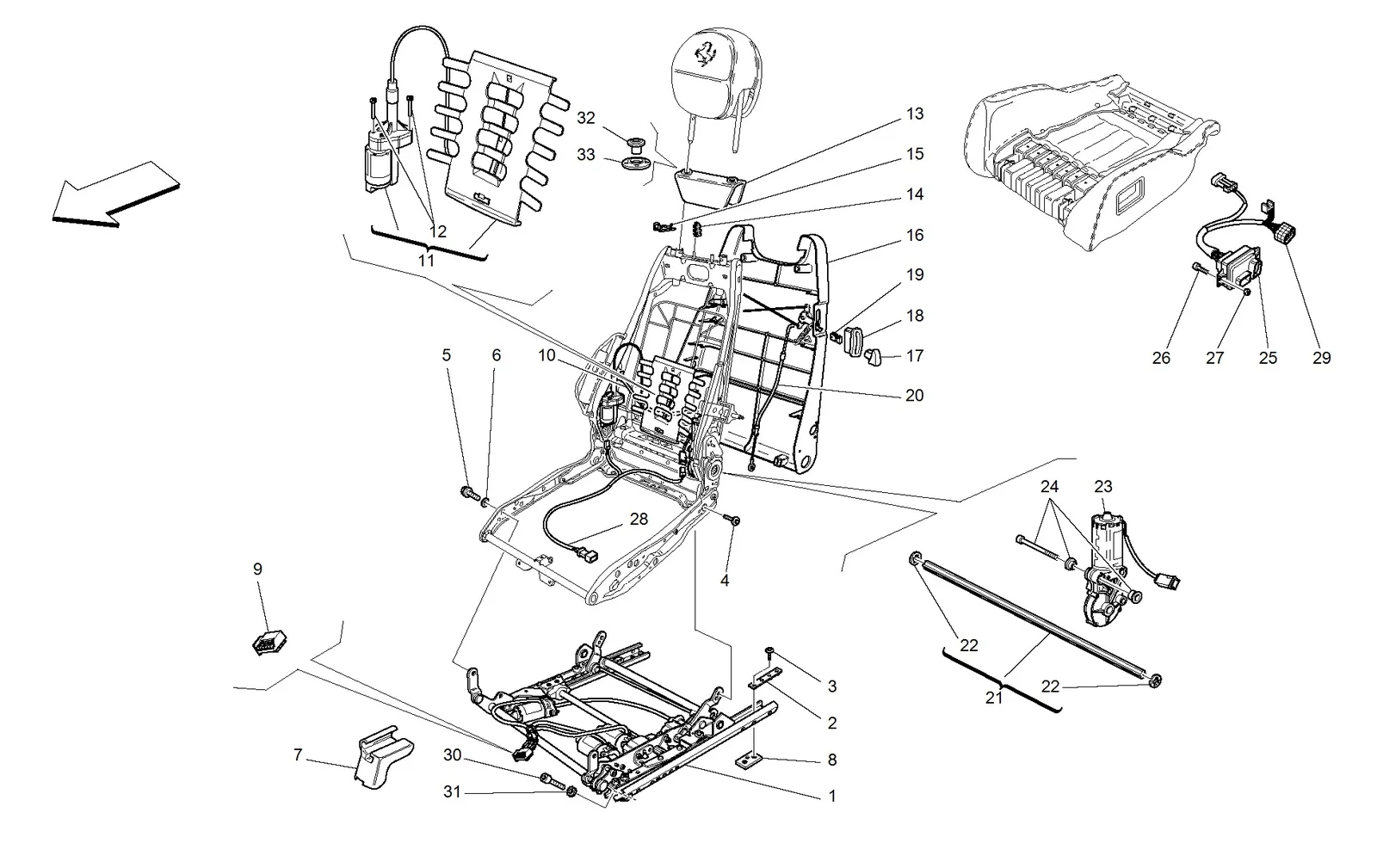 Electrical Seat - Guide And Movement