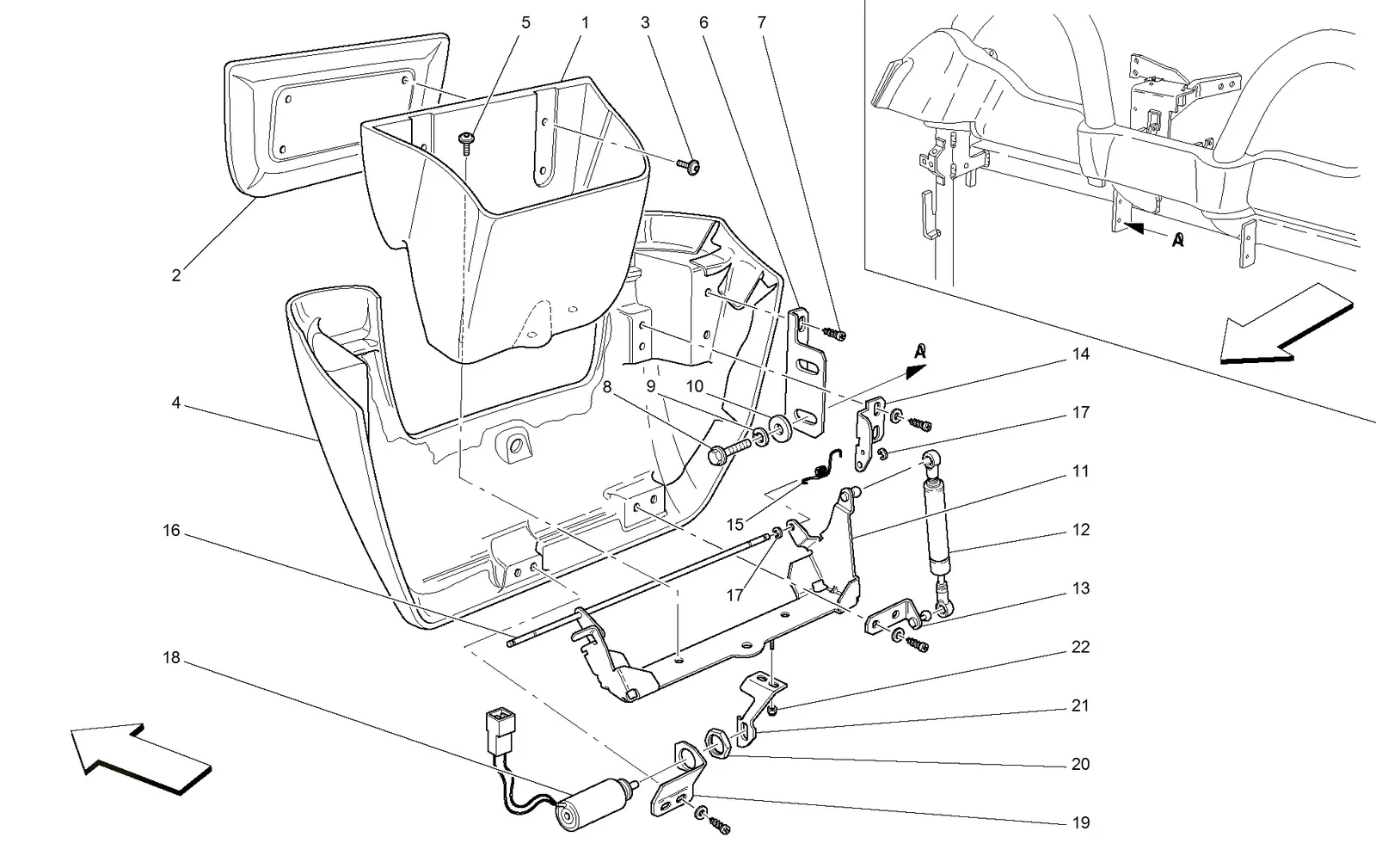 Rear Glove Box