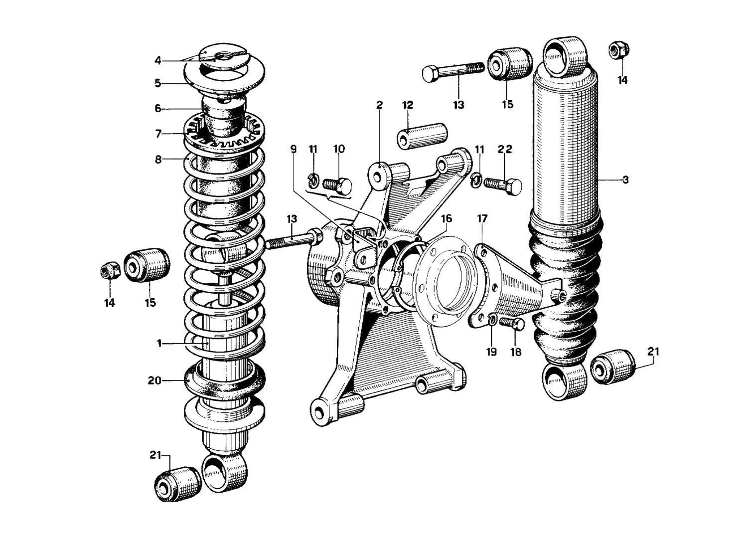 Rear Suspension - Damper And Self-Levelling Unit