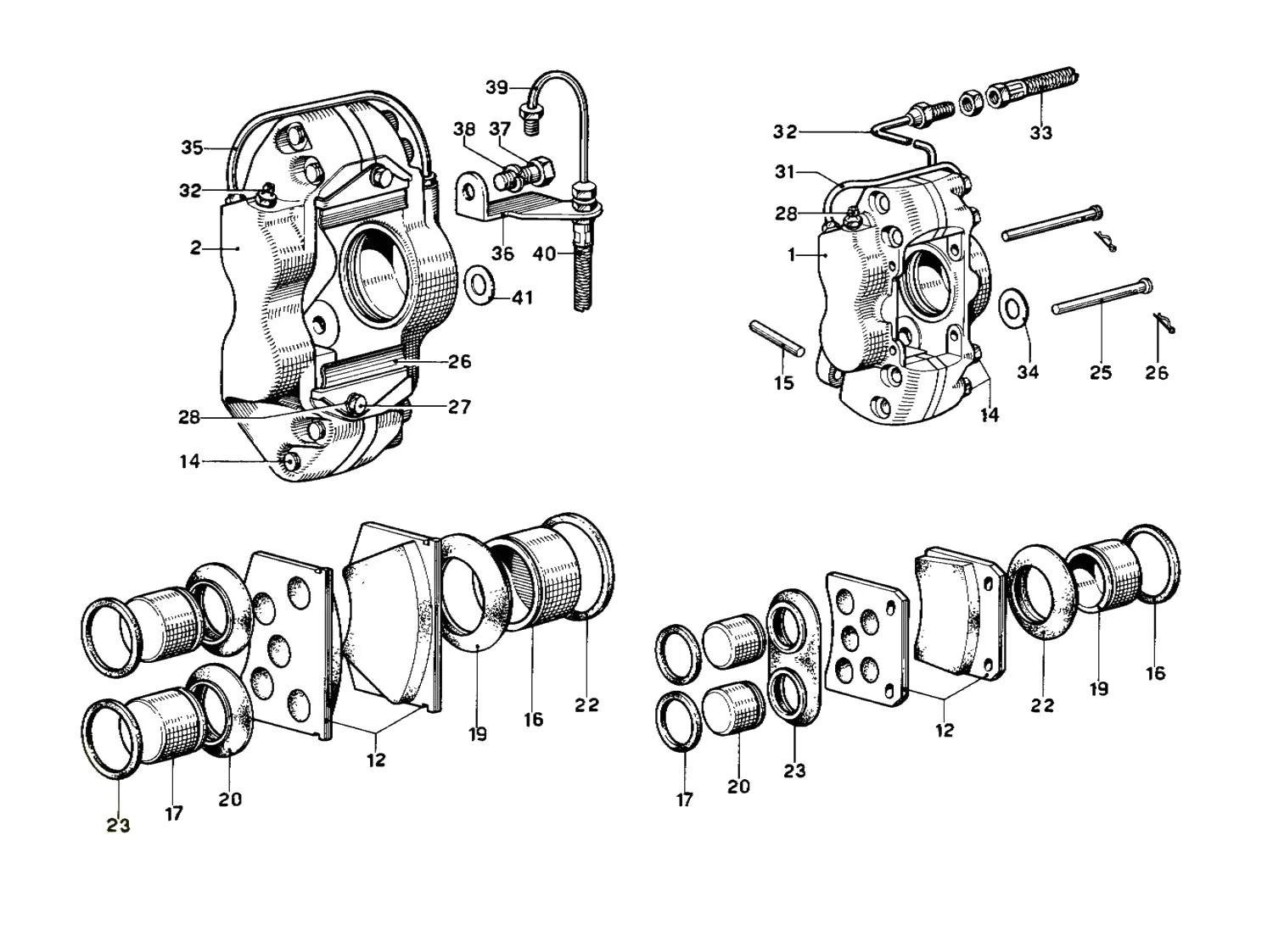 Front & Rear Brakes Calipers