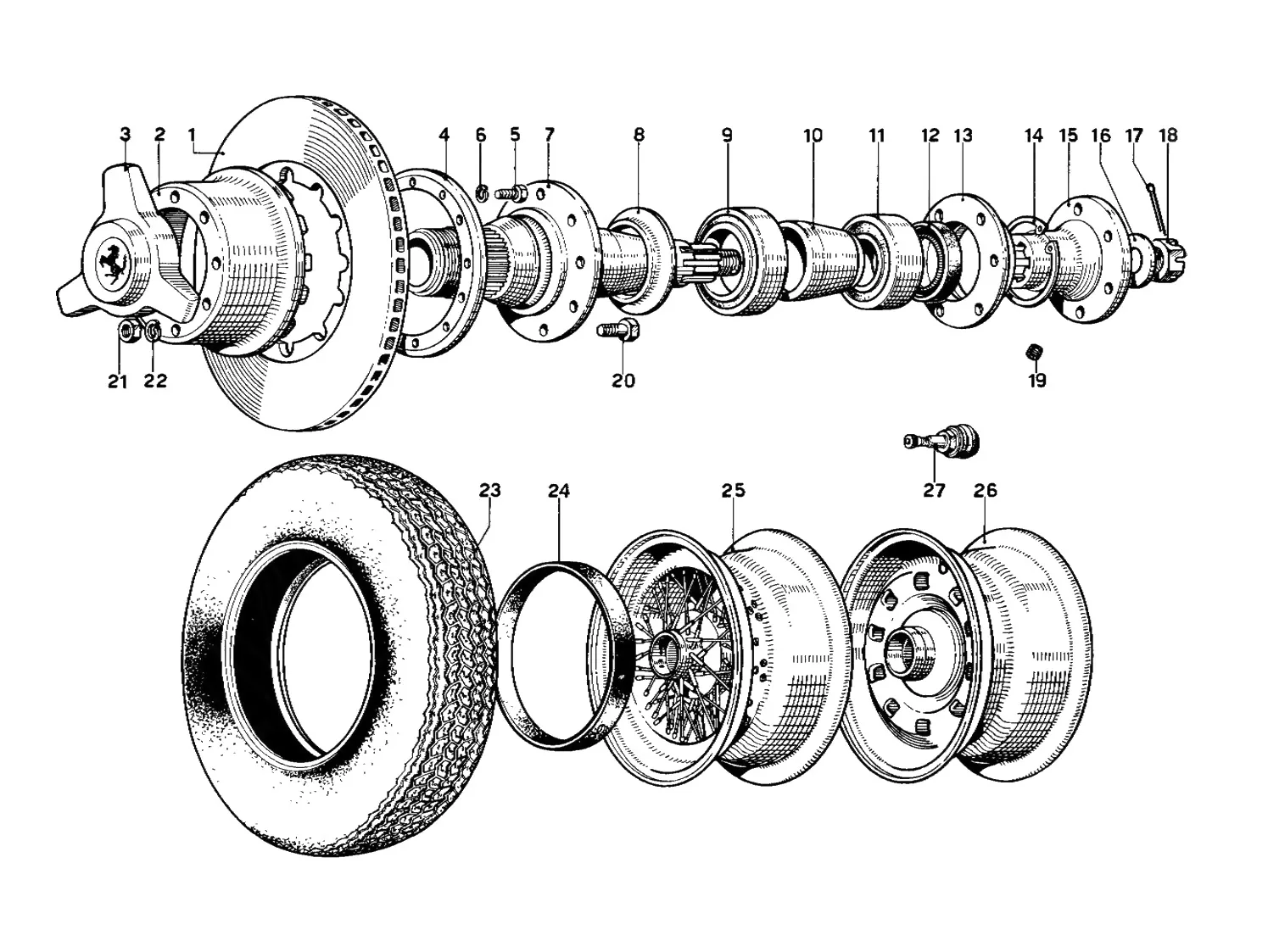 Rear Brake Disc & Wheel
