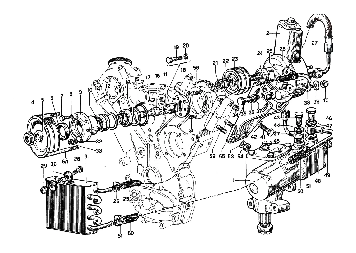 Hydraulic Steering Pump And Controls