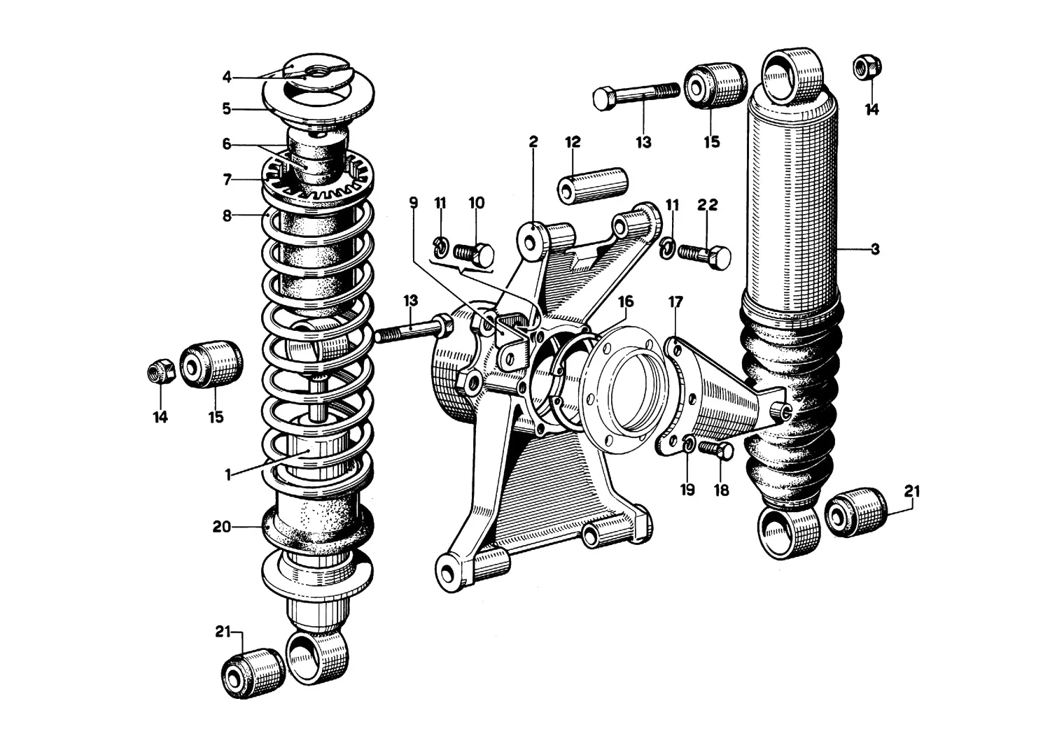 Rear Suspension - Damper And Self-Levelling Unit