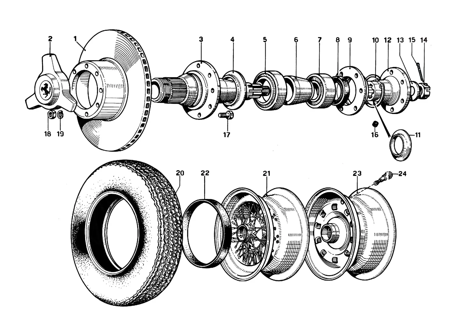 Rear Brake Disc And Wheel
