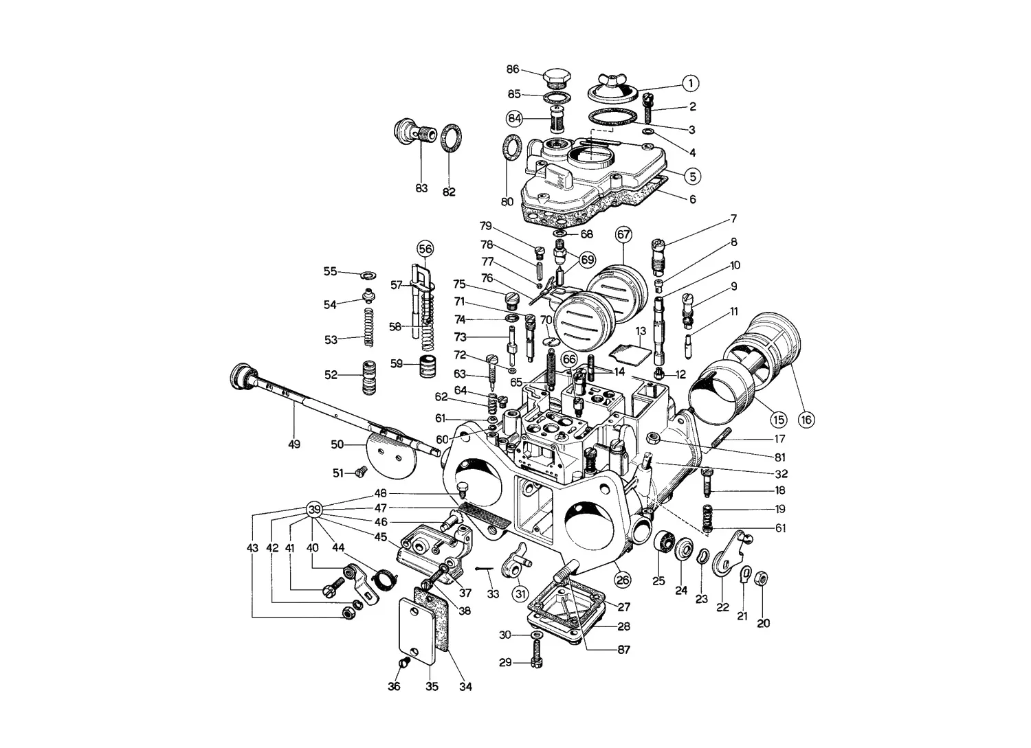 Weber 38 Dcoe 59/60 Carburettor