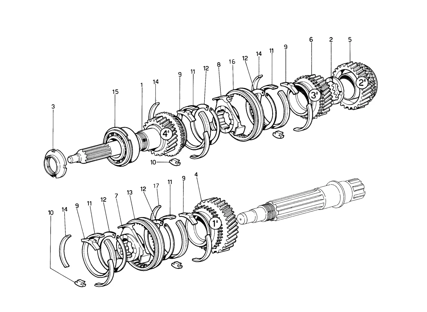 Lay Shaft Gears (Front End)