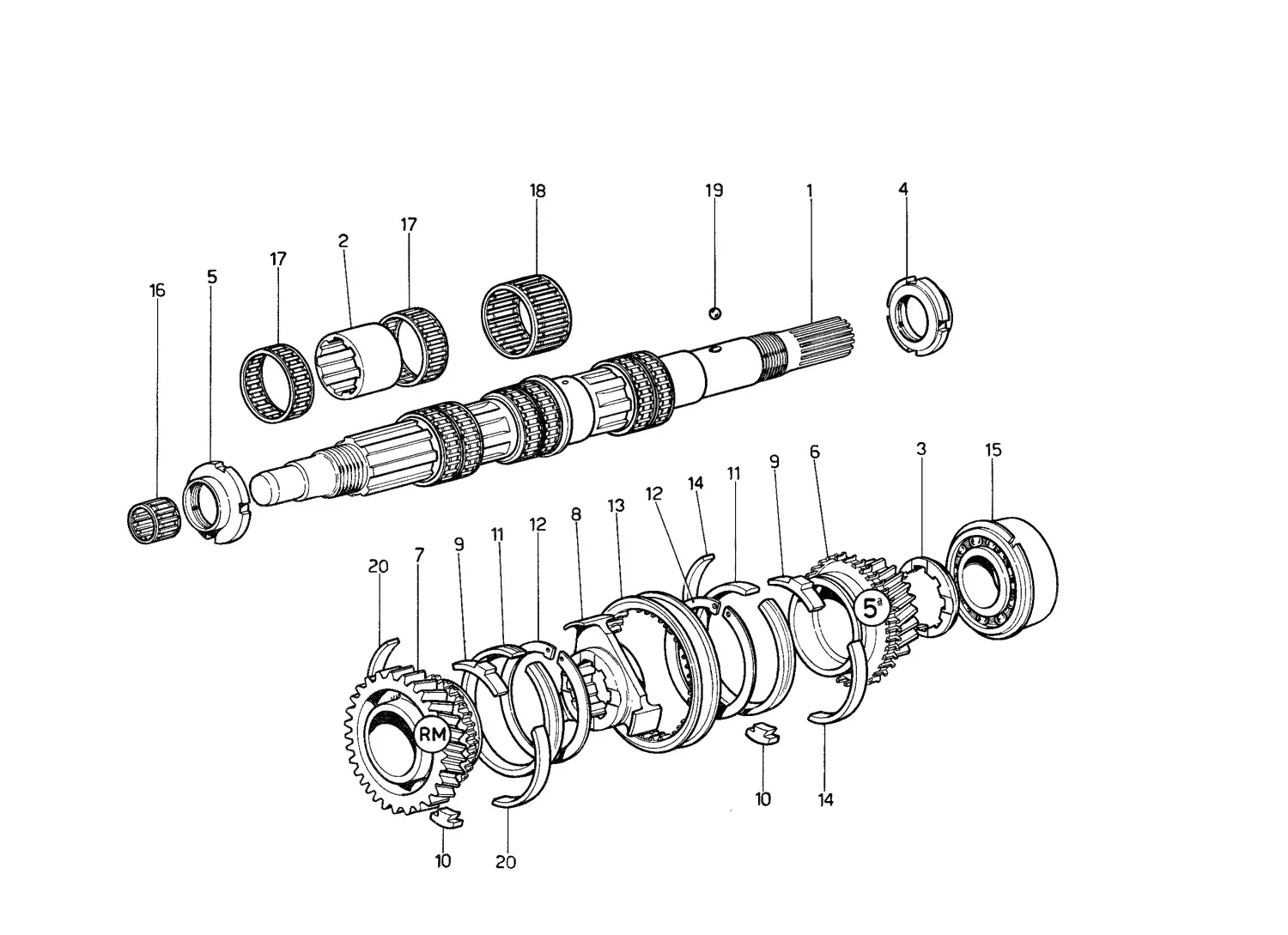 Lay Shaft Gears (Rear End)