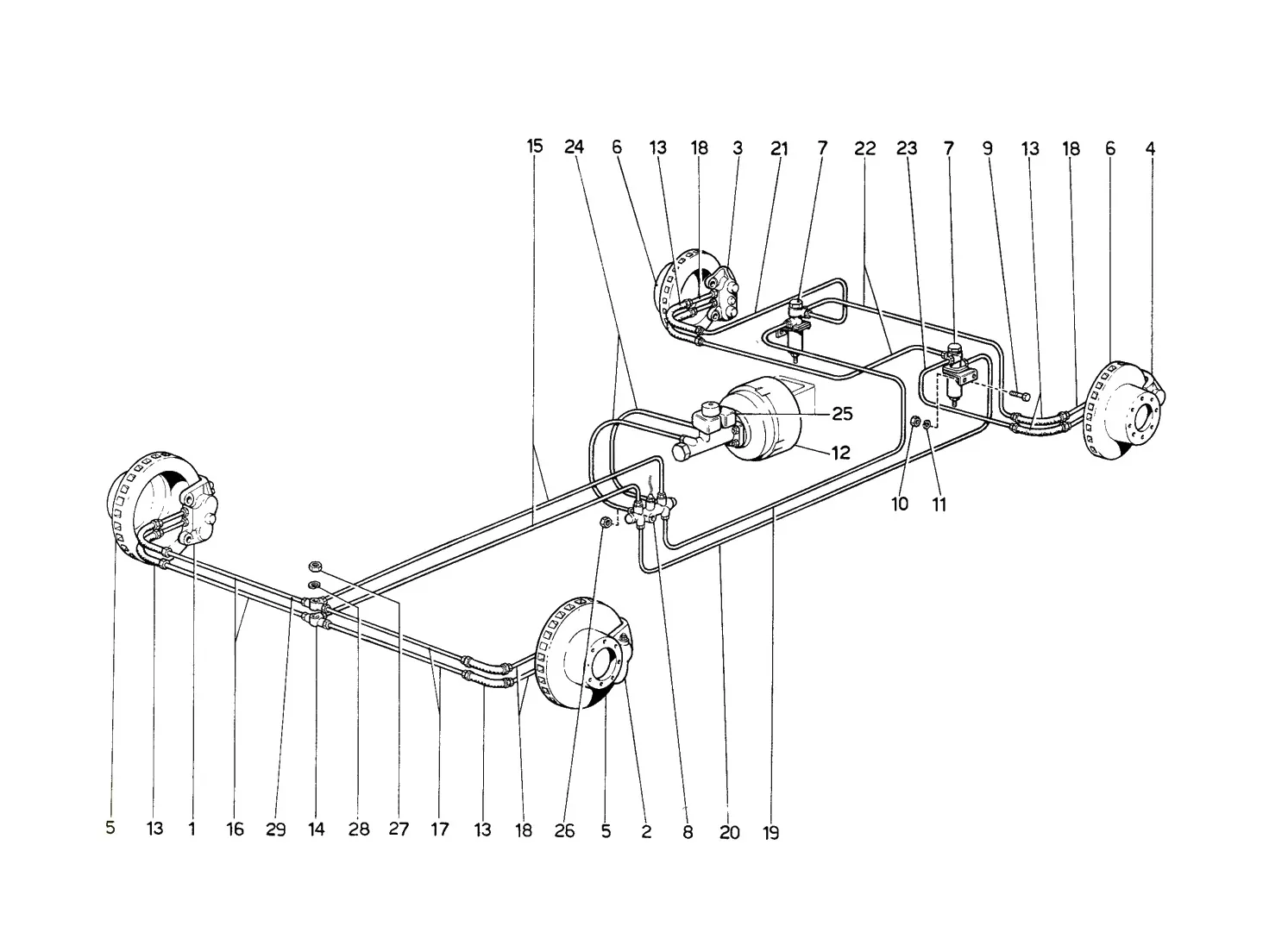 Brake Hydraulic System On Wheels