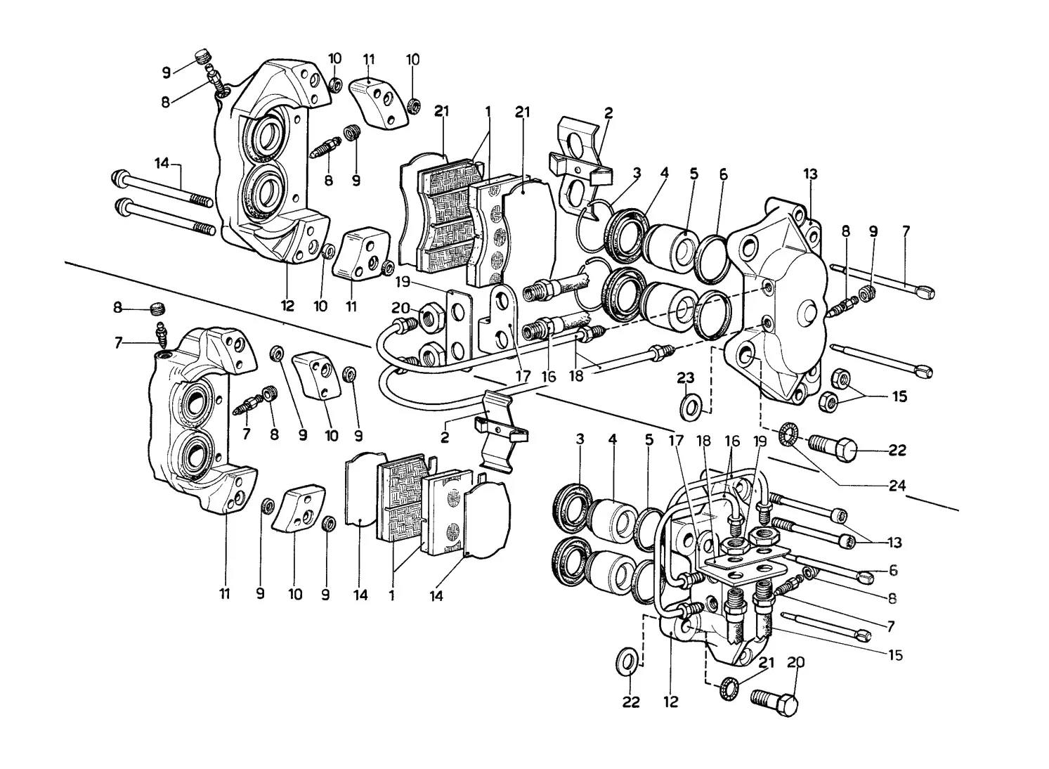 Calipers For Front And Rear