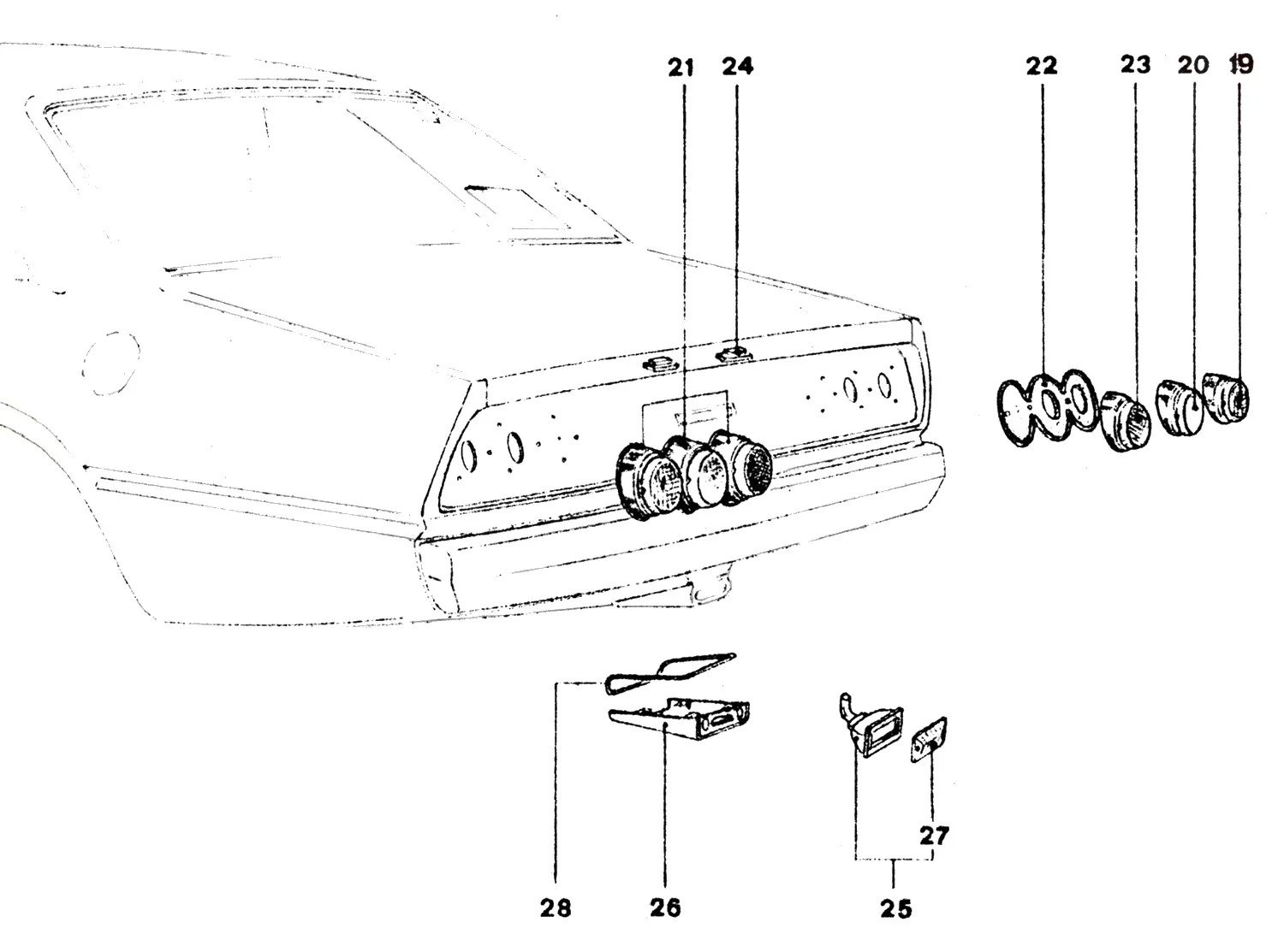 Rear Lights Components