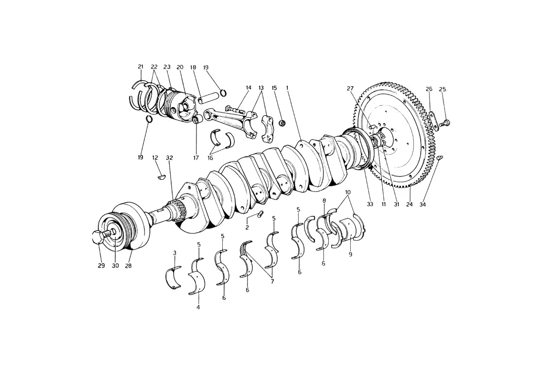 Crankshaft - Connecting Rods And Pistons