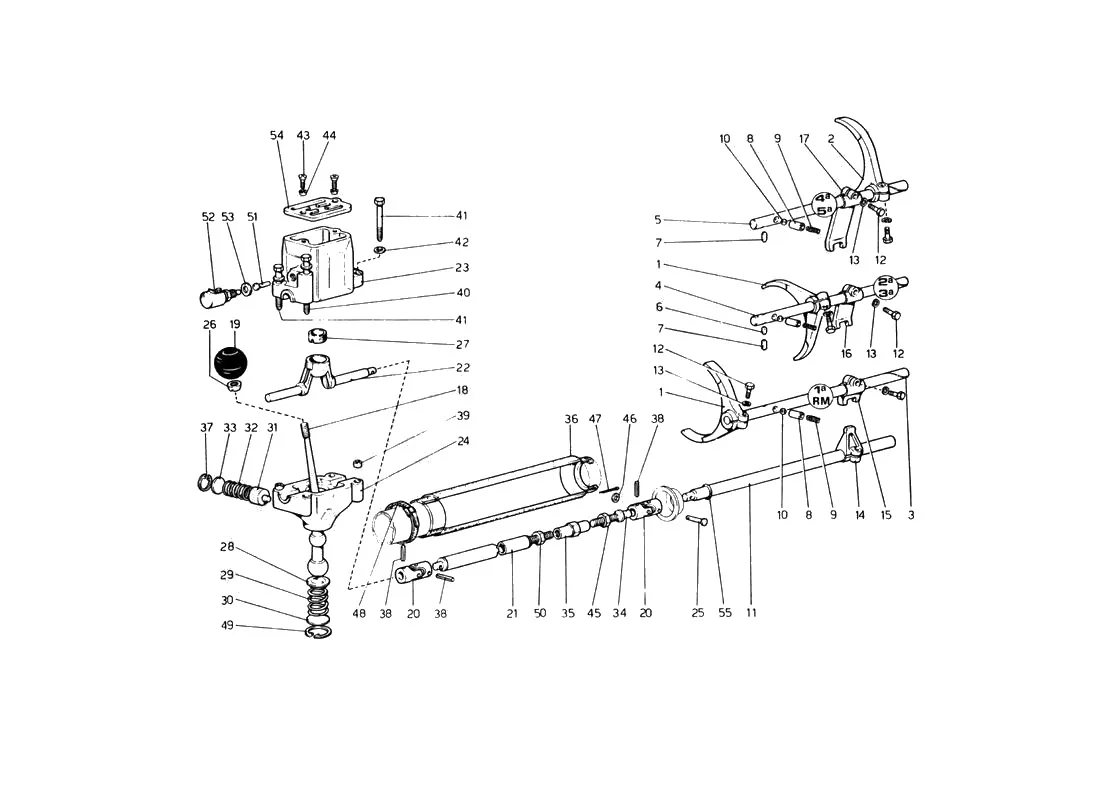 Gearbox Controls (Up To Car No. 17535)
