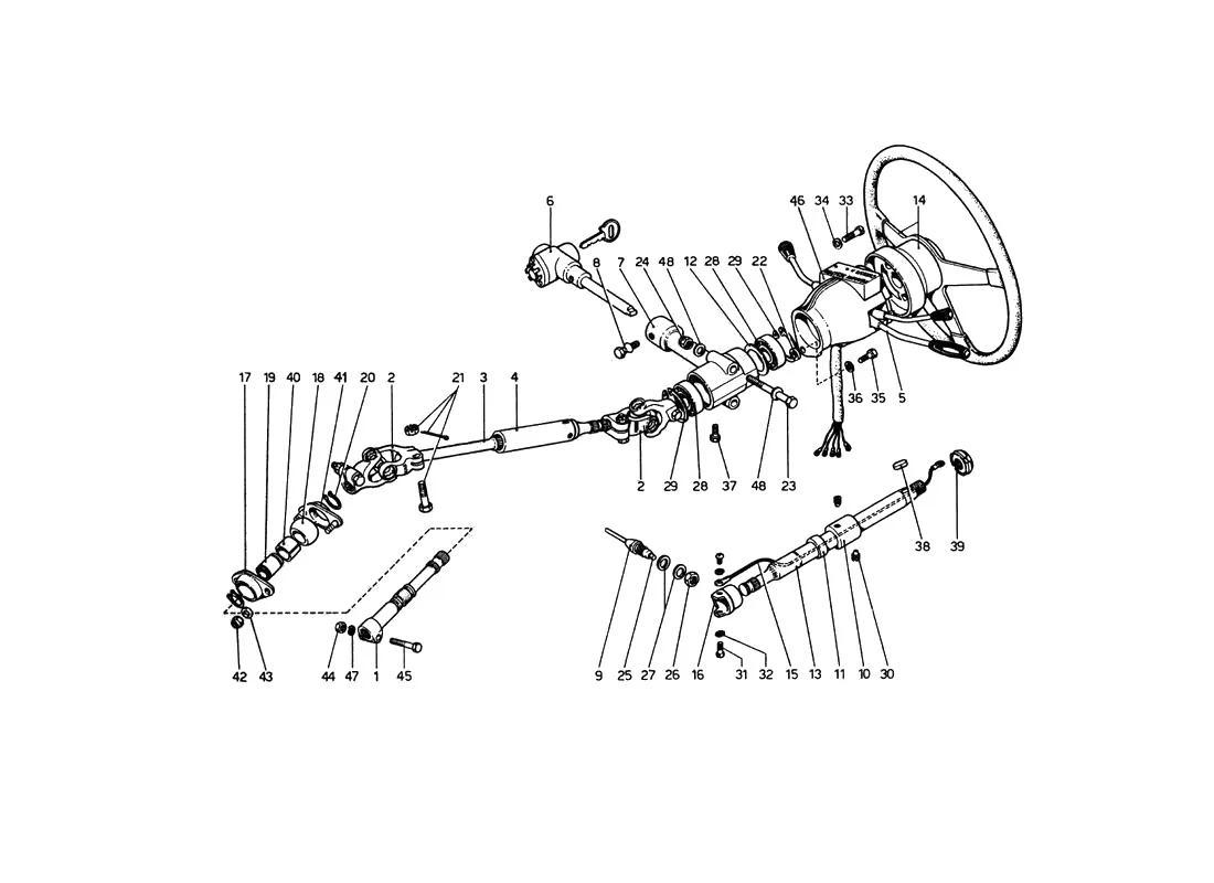 Steering Column (Up To Car No. 18221)