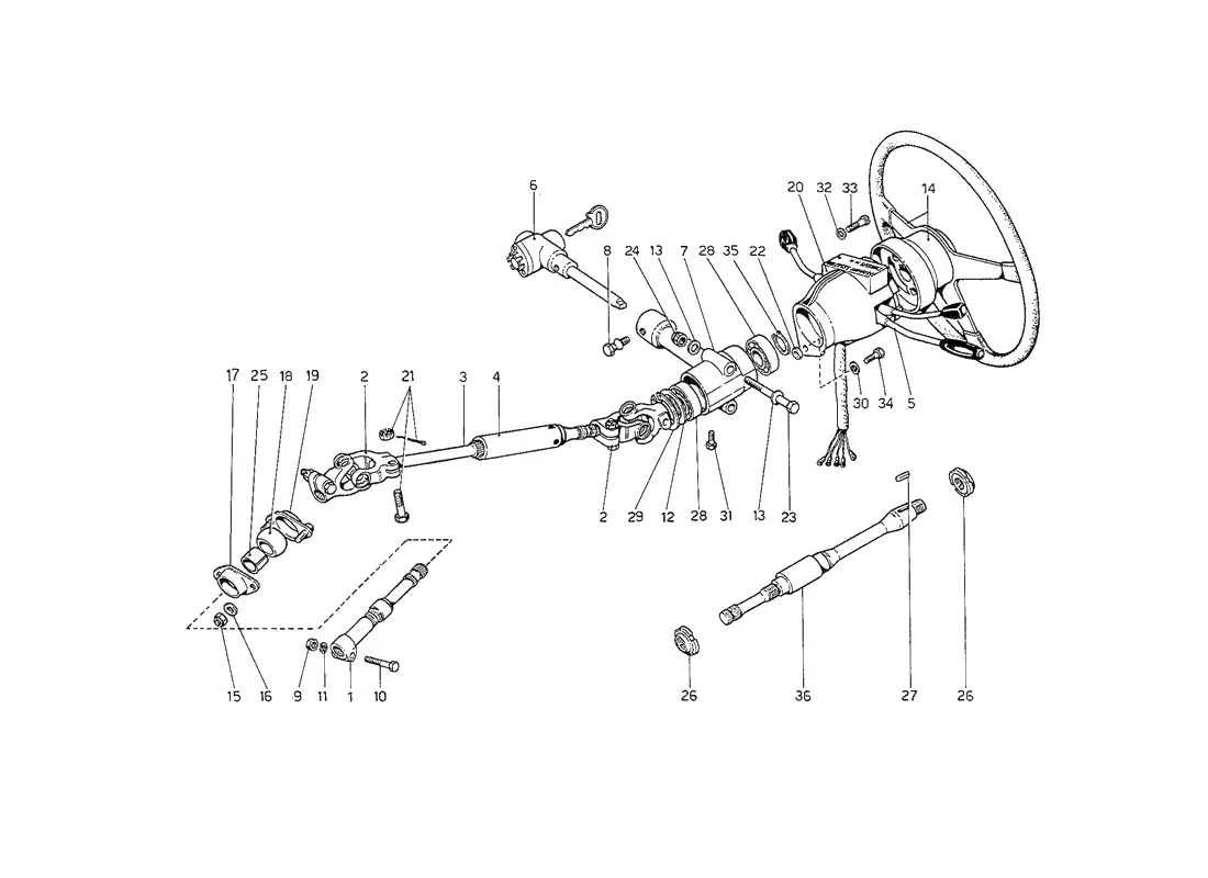 Steering Column (From Car No. 18825)