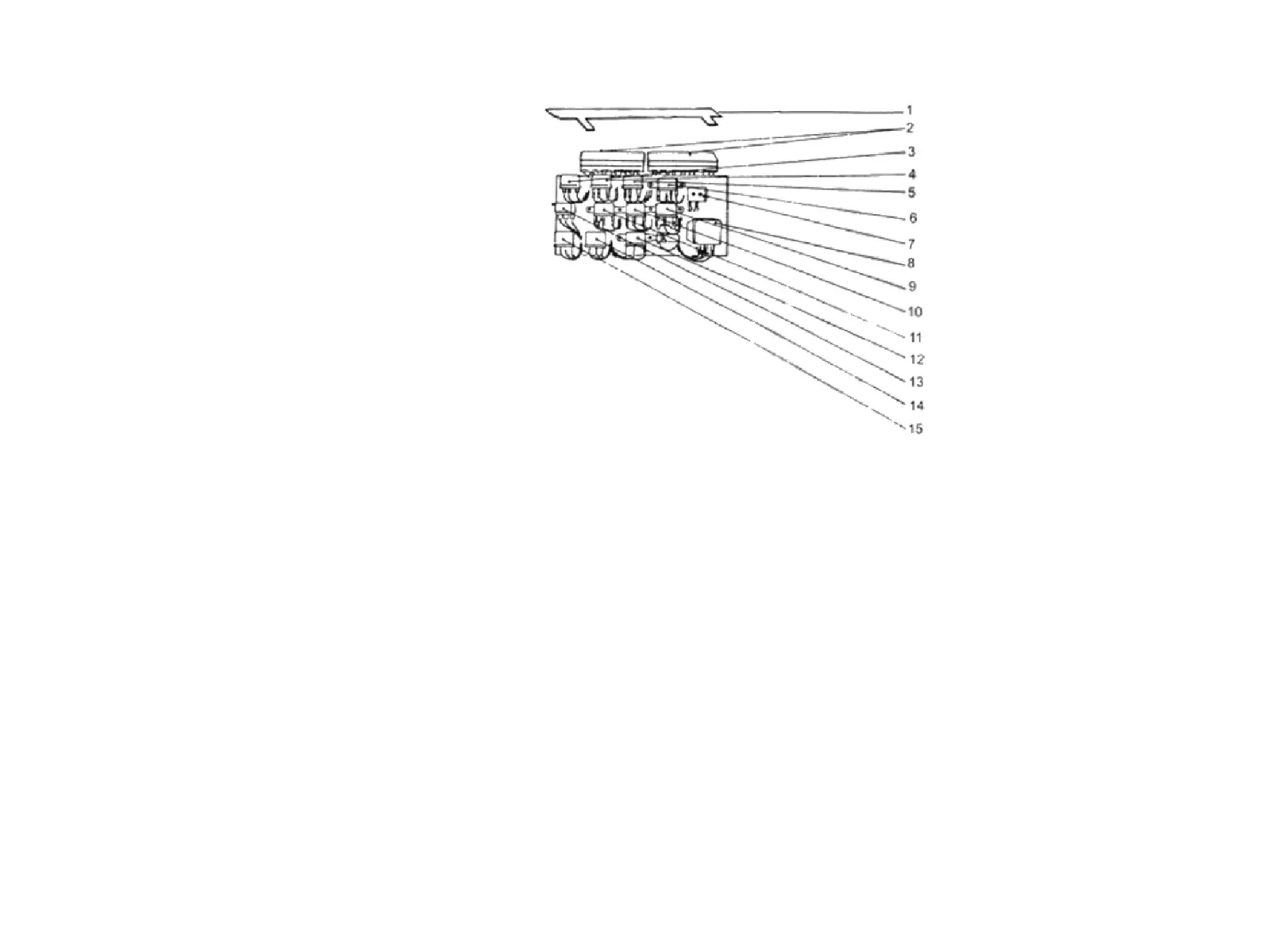 Ferrari 365 GTB4 (Daytona) Fusebox exploded diagram