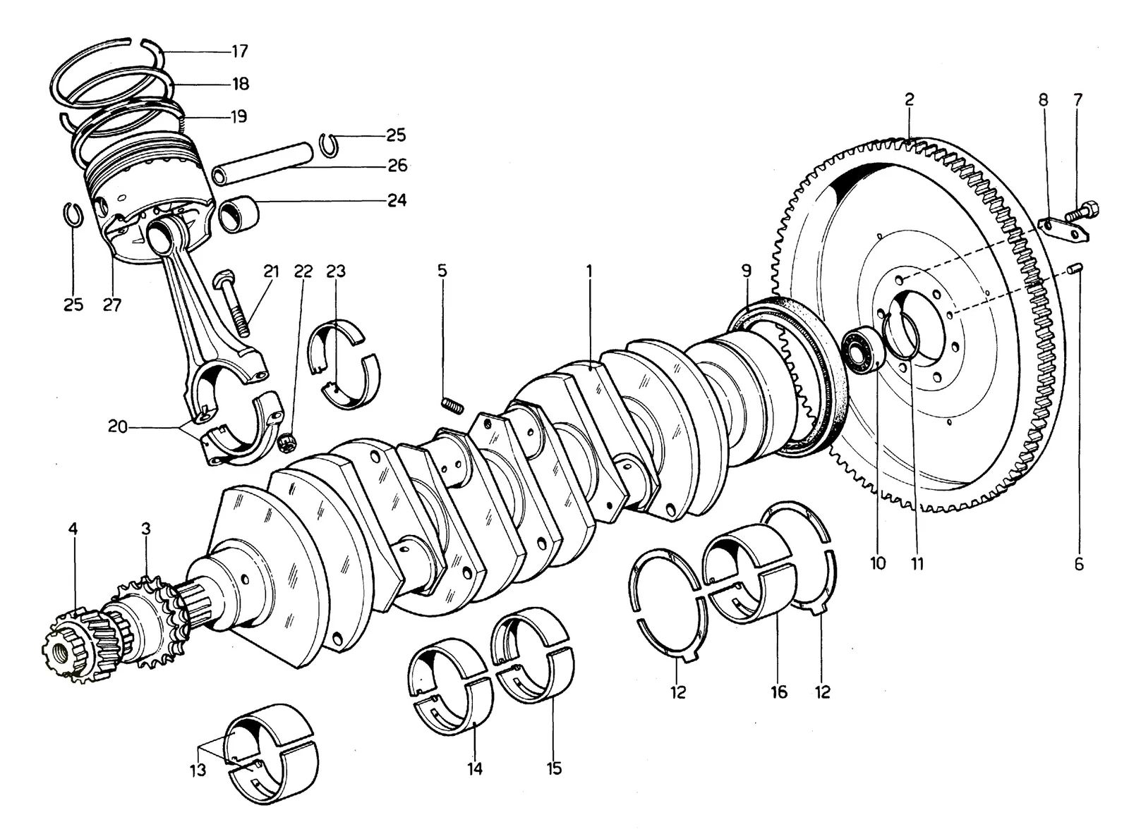 Crankshaft Connecting Rods & Pistons