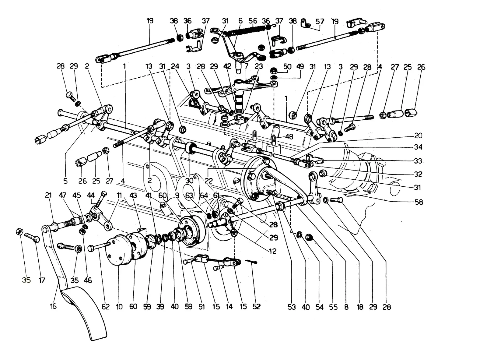 Throttle Linkage - Revision Oct 1972