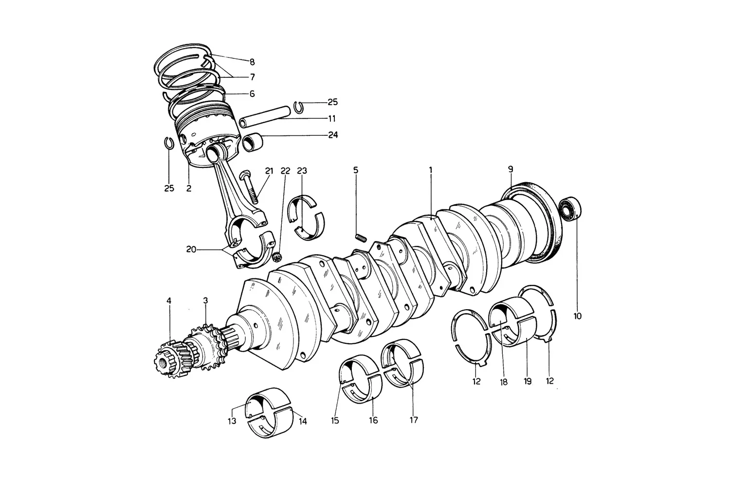 Crankshaft Conrods And Pistons