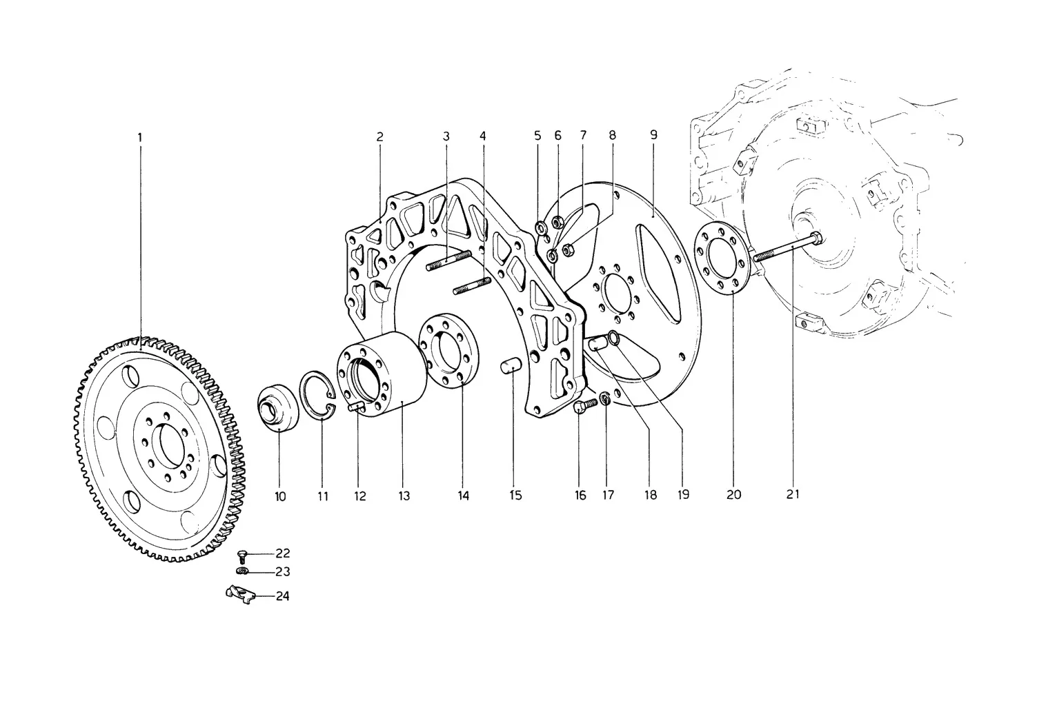 Engine Flywheel And Clutch Housing Spacer (400 Automatic)