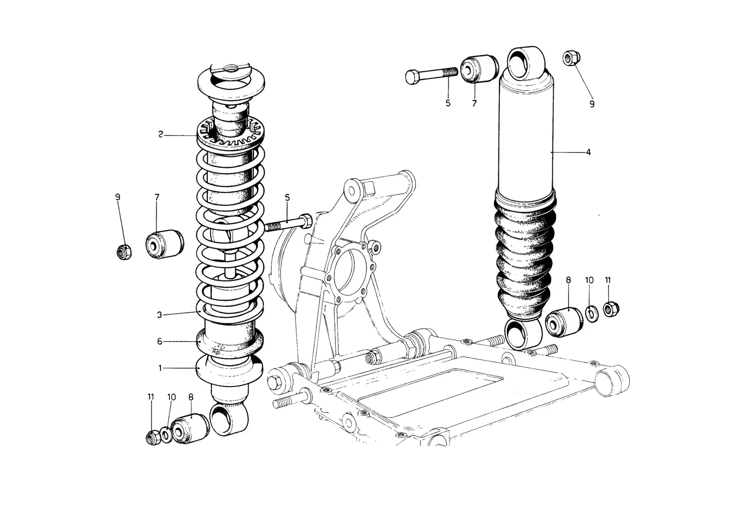 Rear Suspension - Shock Absorber And Self-Leveling