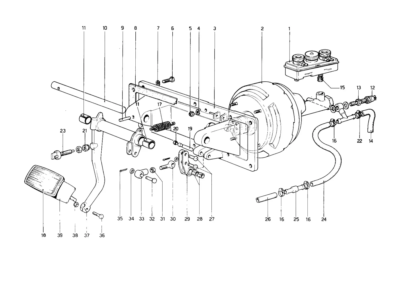 Brakes Hydraulic Drive (400 Automatic - Variants For RHD Version)